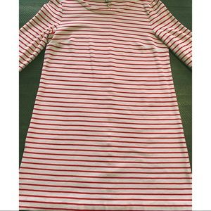 J. Crew Factory Long Sleeved Striped Dress